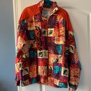 Vintage SILK oversized windbreaker!